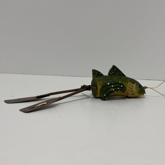 Vintage Fish With Oars Christmas Ornament - Picture 6 of 11